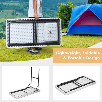 Costway Folding Fish Cleaning Table Portable Outdoor Heavy Duty Fillet Table - 7