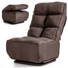 Costway Folding Floor Gaming Chair 360 Degree Swivel Adjustable Lazy Sofa Floor Chair