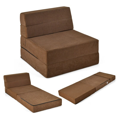 Foldable foam deals chair bed