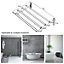 Costway Folding Wall Mounted Laundry Drying Rack Clothes Airer Extendable Towel Rack
