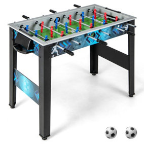 Costway Football Table Freestanding Versatile Football Game Table with 18 Realistic Player