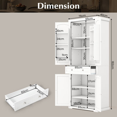 Tall standing online kitchen cabinet