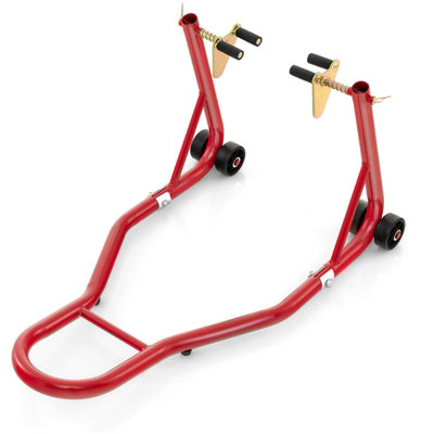 Costway Front Wheel Motorcycle Stand Highly Stable Universal Paddock Lift Stand
