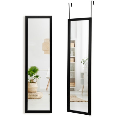 Costway Full Length Mirror Full Body Dressing Mirror Door Over the Door & Wall Hanging