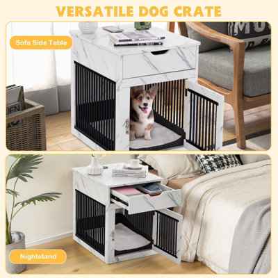 Photo inspiration: Gallery Detail: Costway Furniture Style Dog Crate Indoor Dog House Cage Side