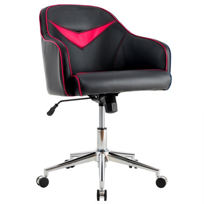 Costway Gaming Accent Chair Ergonomic Desk Chair Home Office Chair Adjustable Height