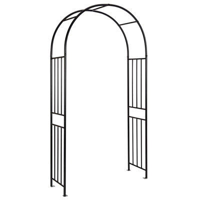 Costway Garden Arch Metal Frame Decoration Trellis Stand Vines Climbing Plants Archway