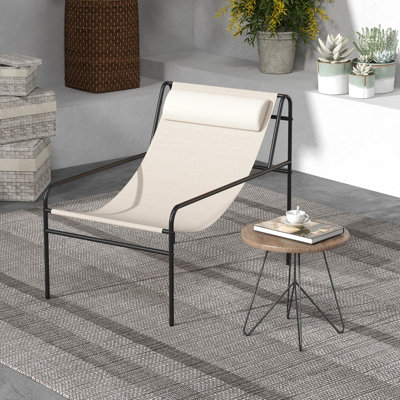 Metal frame online accent chair