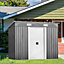 Costway Garden Shed Outdoor Roofed Storage House Tool Shed w/ Windows & Doors