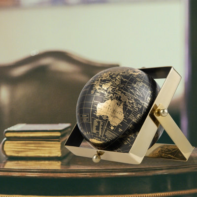 Costway Geographic 10 Inch World Globe 720 Swivel Educational Rotating Desktop Globe - 3