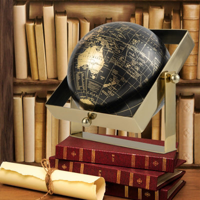 Costway Geographic 10 Inch World Globe 720 Swivel Educational Rotating Desktop Globe - 4