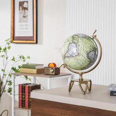 Costway Geographic 10 Inch World Globe Educational Interactive Rotating Desktop Globe - 7