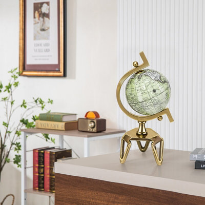 Costway Geographic 5 Inch World Globe Educational Interactive Rotating Desktop Globe - 9
