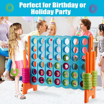 Costway Giant 4 in A Row Jumbo 4-to-Score Giant Game Set for kids and Adults