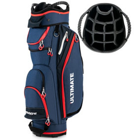 Costway Golf Stand Bag Lightweight Portable Golf Cart Bag 14 Way Full-Length Top Divider