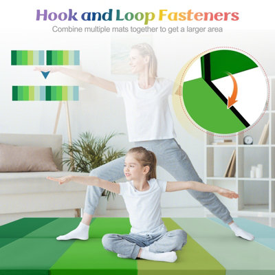 PRISP Opvouwbare Gymnastiekmat 240 cm, Turn- en Gymmat Voor Thuis, 240