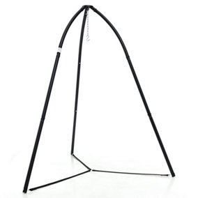 Costway Hanging Chair Stand Heavy Duty Metal Swing Tripod Chair Stand w/ Hanging Chain