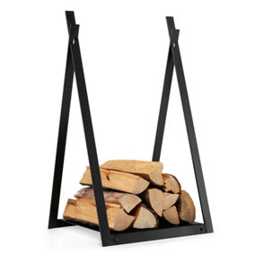 Costway Heavy Duty Firewood Holder Firewood Log Rack w/ Stable Triangular Structure