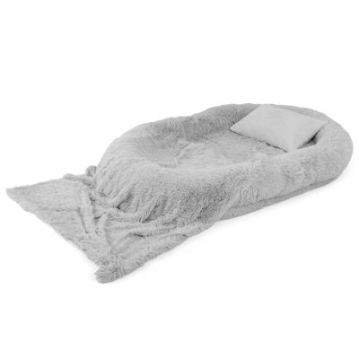 Costway Human Dog Bed Giant Human-sized Dog Bed Fits People Pets w/ Pillow Price Comparisons | Compare The Build