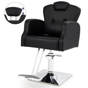 Costway Hydraulic Barber Chair Salon Chair Height Adjustable 360 Swivel Hair Salon