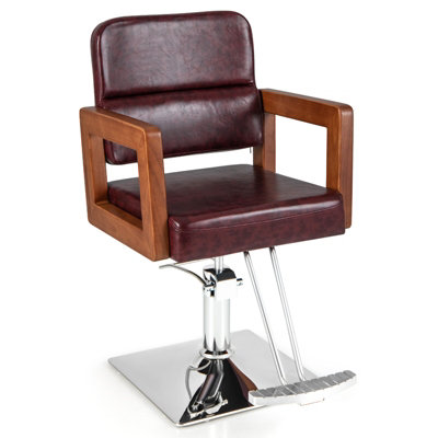 Costway Hydraulic Barber Chair Salon Chair Height Adjustable 360 Swivel ...