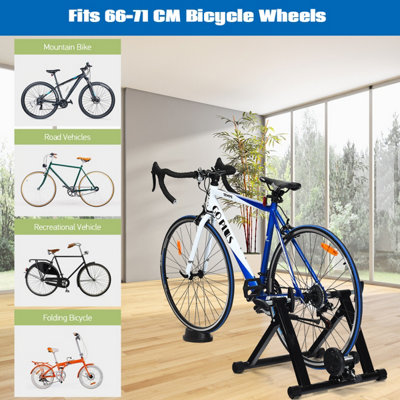 Bike stand store for indoor pedaling