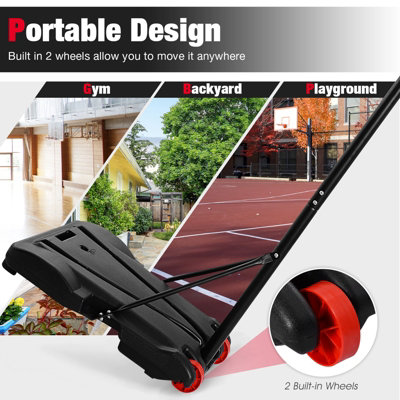 Costway Indoor Outdoor Basketball Hoop System Portable Basketball Stand - 9