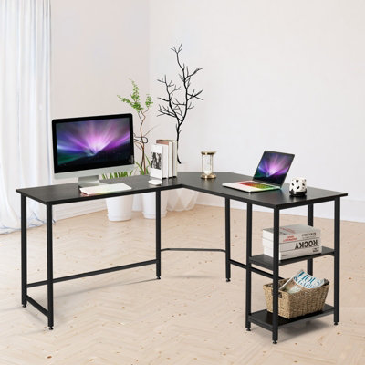 Diy industrial deals l shaped desk