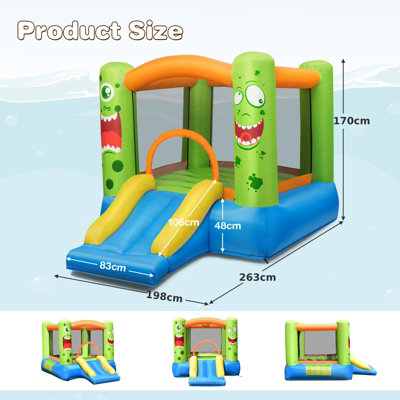 Slide bouncer best sale jumping castle