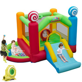 Costway Inflatable Kids Bounce House Slide Castle w/680W Air Blower