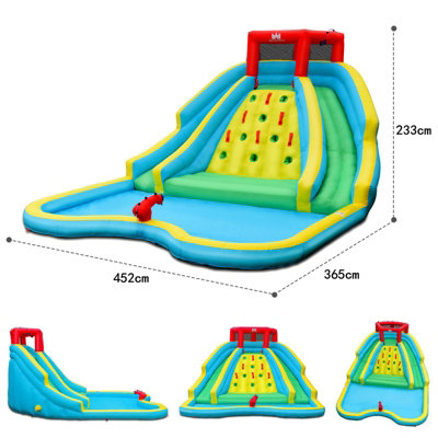 Costway Inflatable Slide Bouncer Backyard Inflatable Water Slide Park