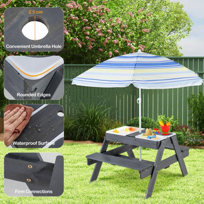 Outdoor activity table outlet