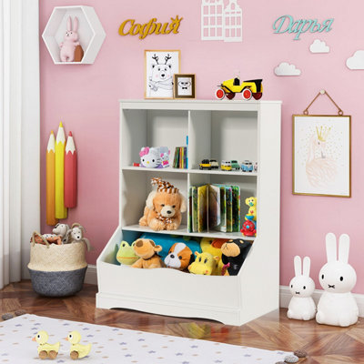 Kids bookcase with storage online