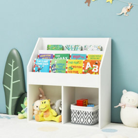 Costway Kids Bookshelf Toy Storage Cabinet Organizer Wooden Kids Bookcase