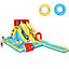 Costway Kids Bounce House Inflatable Water Park w/Double Slides &Climbing Wall