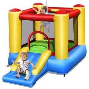 Costway Kids Bouncy House Inflatable Jumping Castle w/ Slide Bouncer Playhouse