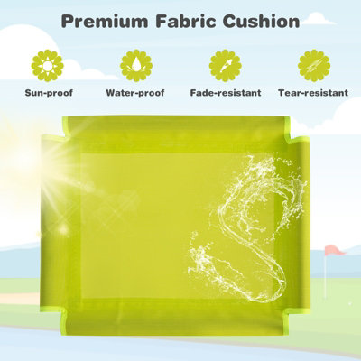 Costway Kids Climbing Dome & Play Set with Slide 180 KG Capacity Fabric Cushion 3-12 Years - 6