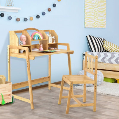 Desk For Bedroom BALANBO Kids Desk＆Table Rubber Wood Children's