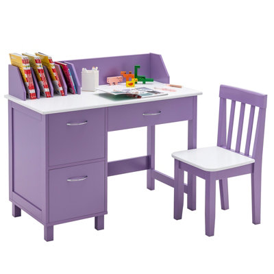 Kids writing store desk and chair