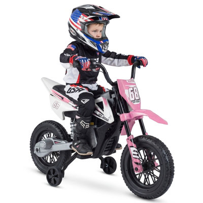 COSTWAY Kids Dirt Bike with Twist Throttle Grip 12V Electric Motorcycle ...