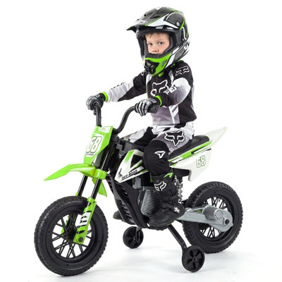 COSTWAY Kids Dirt Bike with Twist Throttle Grip 12V Electric Motorcycle ...