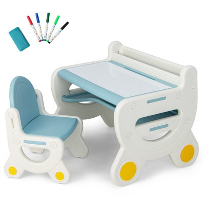 Kids drawing table and chair hot sale