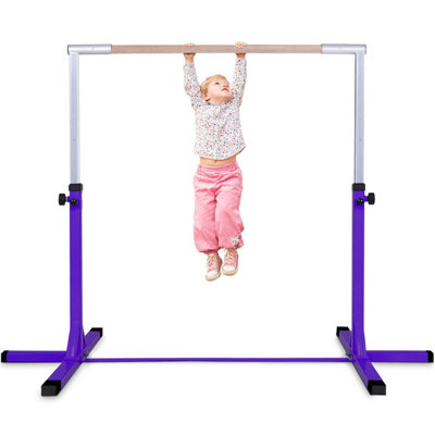 EveryMile Gymnastiek Bars, Junior Training Kip Bar Gymnastiek Apparatuur voor Thuis,Verstelbare hoogte Folding Horizontale Bar met Gymnastiekringen voor Kid