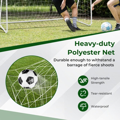 Costway Kids Junior Portable Soccer Goal Football Training Net Practice ...