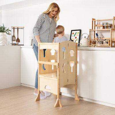 Foldable helper deals stool