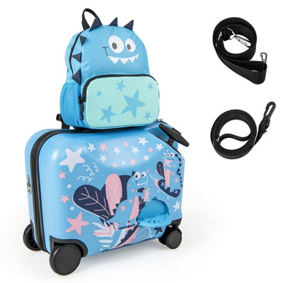 Kids Rolling Luggage outlet with Wheels Hard Shell Carry On Suitcase 18 inch