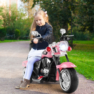 Costway Kids Motorcycle 6V Battery Powered 3-Wheel Electric Motorcycle