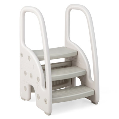 Extra wide step on sale stool with handle