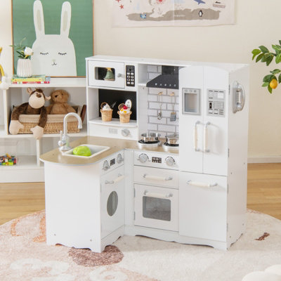 Deluxe corner cheap play kitchen