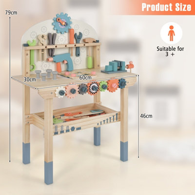 Wooden play best sale tool bench